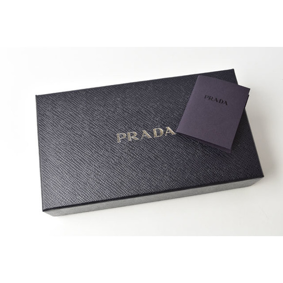 Prada Long Wallet Pass Case Saffiano Black - Picture 14 of 14